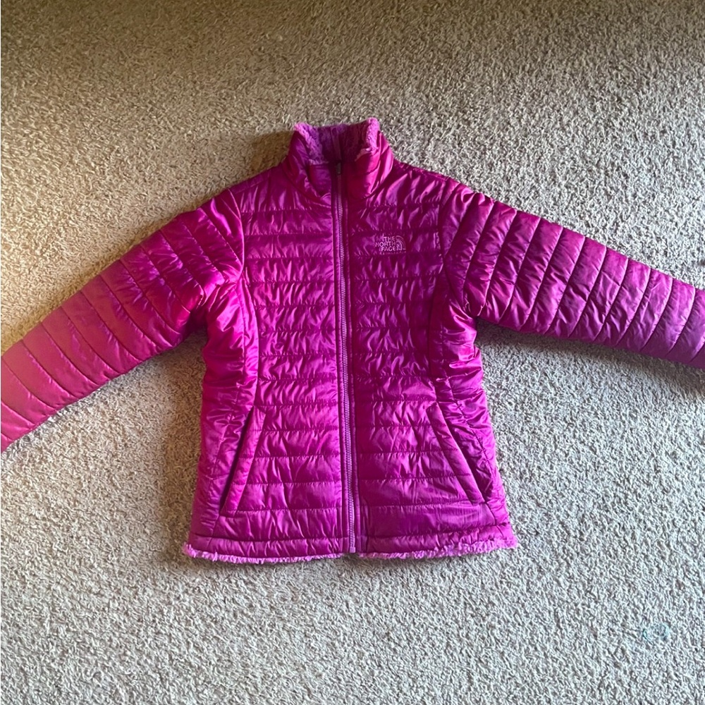 North Face reversible girls coat